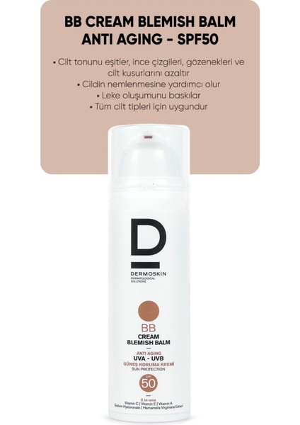 BB Krem SPF 50 - Karma Ciltler İçin C Vitamini ile Zenginleştirilmiş Ton Eşitleyici, 50 ml indirimleri