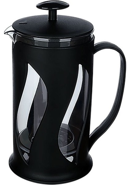 500 ml Çay Kahve Demleme Press'i, French Press, Paslanmaz Süzgeç French Press Siyah
