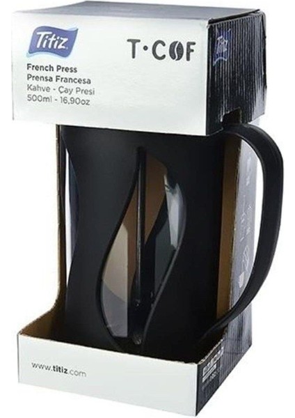 500 ml Çay Kahve Demleme Press'i, French Press, Paslanmaz Süzgeç French Press Siyah modelleri