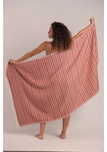 Carmen Peştemal (Kiremit) %80 Pamuk %20 Bambu 95 x 180 cm . Banyo Havlusu, Plaj Havlusu