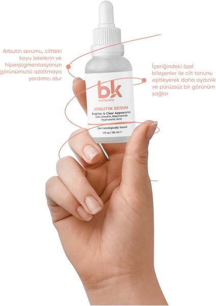 Leke Karsıtı, Cilt Tonu Eşitleyicı Ve Aydınlatıcı Arbutin Serum 30 ml fırsatları