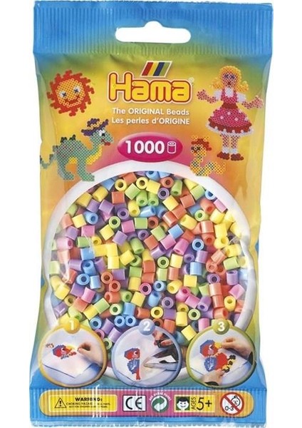 Midi Boncuk 1000’lik - Pastel Renkler fiyatları