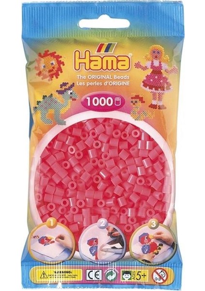 1.000'lik Hama Midi Boncuk - Kiraz Şekeri