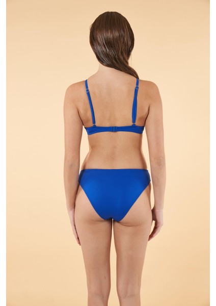 Ince Askılı Kaplı Bikini Takımı - Kırmızı