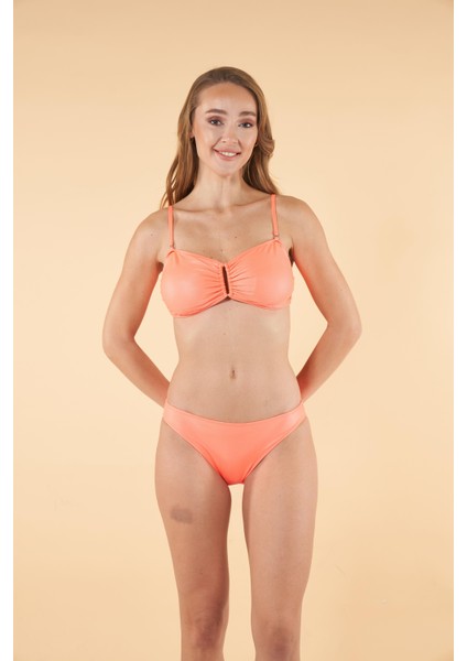 Tokalı Straplez Bikini Takımı - Yavruağzı indirimleri