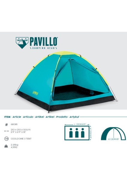 Pavillo Cooldome 3 Kişilik Çadır modelleri
