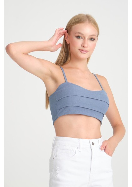 Halter Yaka Crop Top - %100 Pamuk, Yazlık Şık Tasarım fırsatları