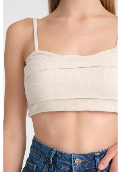Halter Yaka Crop Top - %100 Pamuk, Yazlık Şık Tasarım