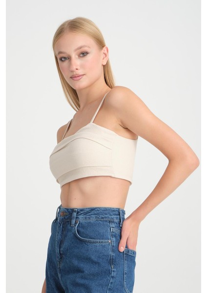 Halter Yaka Crop Top - %100 Pamuk, Yazlık Şık Tasarım modelleri