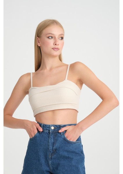 Halter Yaka Crop Top - %100 Pamuk, Yazlık Şık Tasarım fırsatları