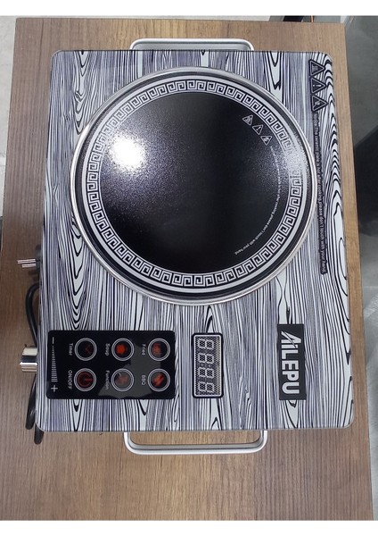 Aılepu 3500 Watt Lazer Dokunmatik Elektrikli Indiksiyonlu Ocak Bakır Sargı Ceviz Desenli modelleri