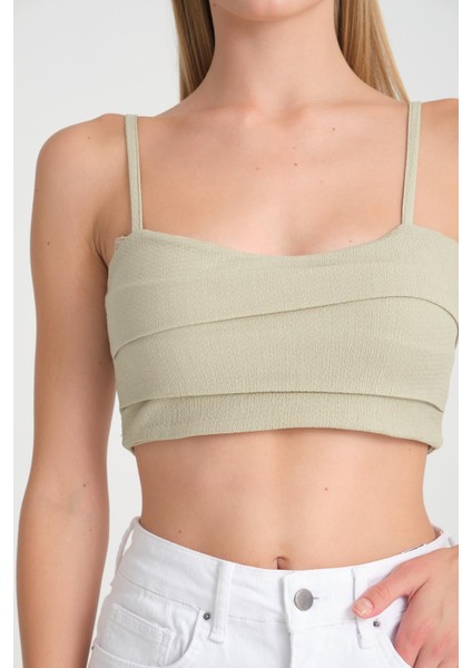 Halter Yaka Crop Top - %100 Pamuk, Yazlık Şık Tasarım