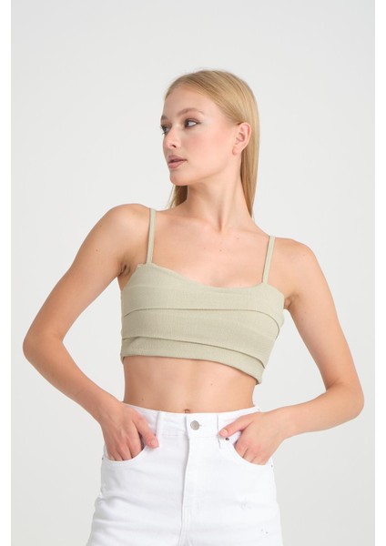 Halter Yaka Crop Top - %100 Pamuk, Yazlık Şık Tasarım fırsatları