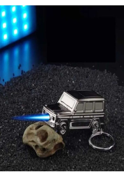 Jeep Görünümlü Metal Anahtarlıklı Çakmak