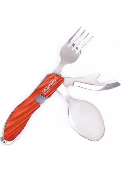 Kamp Çatal Kaşık Bıçak Seti Kırmızı OUT-1350K