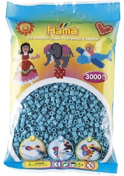 3.000'lik Poşet Hama Midi - TURKUAZ
