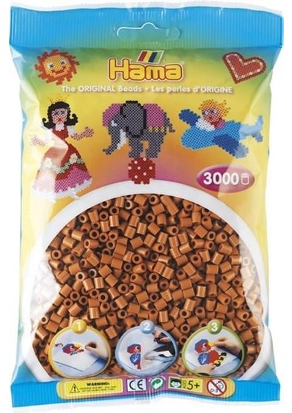 3.000'lik Hama Midi Boncuk - Açık Kahve