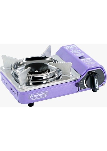 Tekli Portatif Ocak Köşeli Mor CK-506M