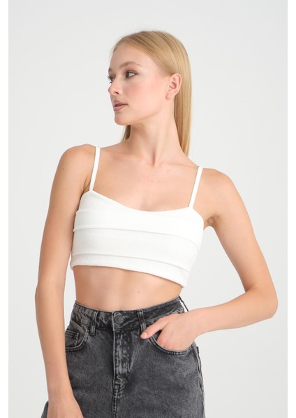 Halter Yaka Crop Top - %100 Pamuk, Yazlık Şık Tasarım fırsatları