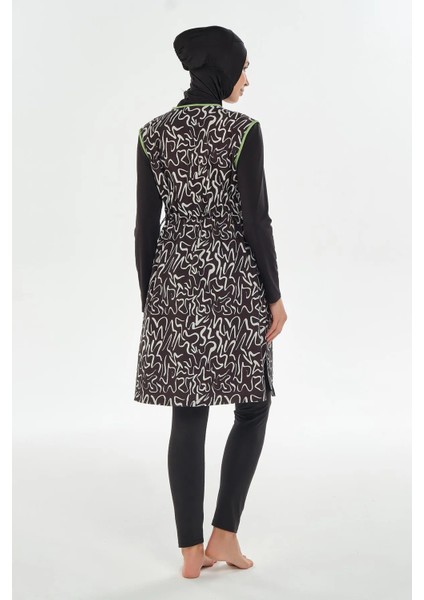 Hızlı Kuruyan Önden Fermuarlı Uzun Kol Kadın Tesettür Mayo 252305 modelleri