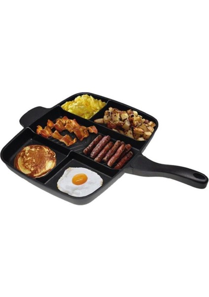 Granit Döküm 5 Gözlü 28 cm Tava – Eşit Isı Dağılımı, Hafif ve Taşınabilir, Kamp ve Outdoor Kullanım İçin fiyatları