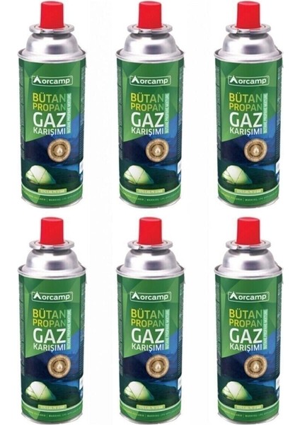 Kamp Kartuş Tüp 227 gr Çakmaklı Pürmüz Set 6'lı - KTS227