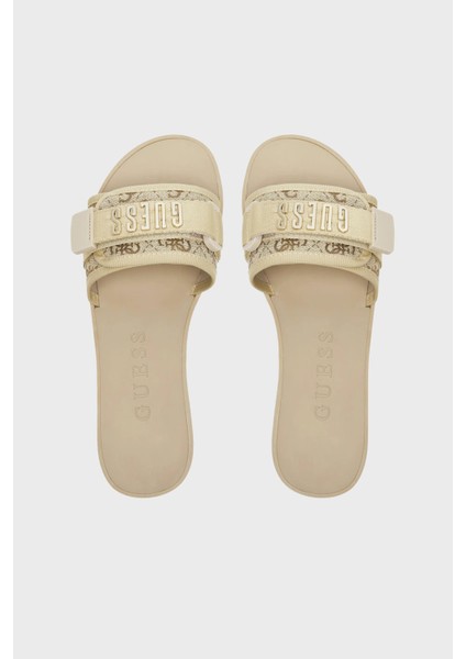 Elyze 4g Logolu Terlik FLJELYLEL19 Bayan Terlik Fljely LEL19 Gold modelleri