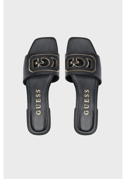 Tarisha Deri Karışımlı Logolu Terlik FLJTARLEA19 Bayan Terlik Fljtar LEA19 Blkgo modelleri