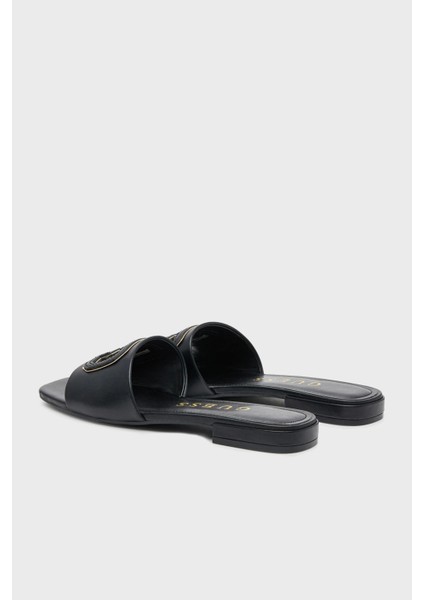 Tarisha Deri Karışımlı Logolu Terlik FLJTARLEA19 Bayan Terlik Fljtar LEA19 Blkgo indirimleri