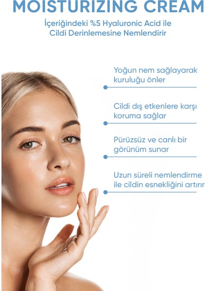 Yoğun Nemlendirici Yüz Kremi 50 ml ( Hyaluronic Acid - Niacinamide ) fırsatları