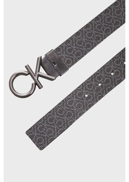 Logolu Çift Taraflı Hakiki Deri Kemer K50K51282901R Erkek Kemer K50K512829 01R fırsatları