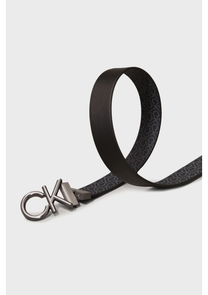 Logolu Çift Taraflı Hakiki Deri Kemer K50K51282901R Erkek Kemer K50K512829 01R indirimleri