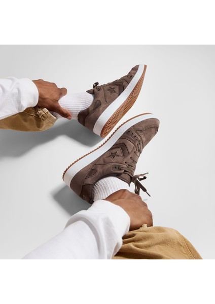 As-1 Pro Unisex Kahverengi Deri Sneaker indirimleri