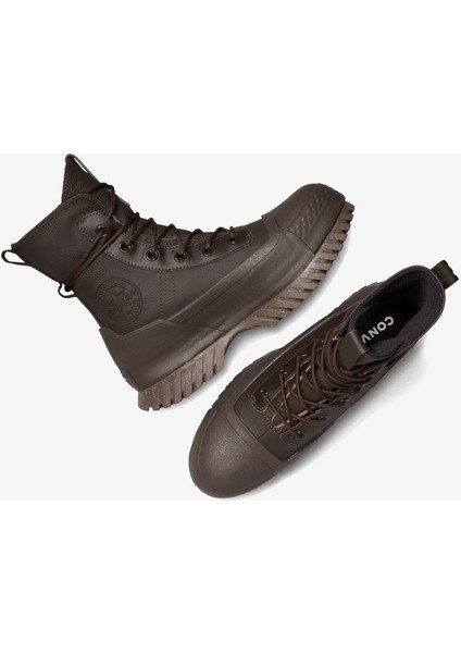 Chuck Taylor All Star Lugged 2.0 cc Unisex Kahverengi Deri Platform Sneaker fırsatları