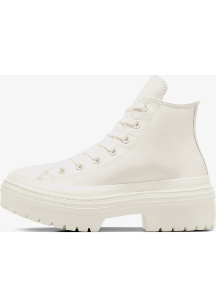 Chuck Taylor All Star Lugged Heel Kadın Bej Deri Platform Sneaker
