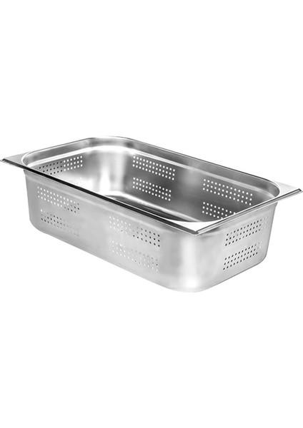 Delikli Gastronom Küvet 1/1 150 (21 Lt) Gri / Tek Ebat