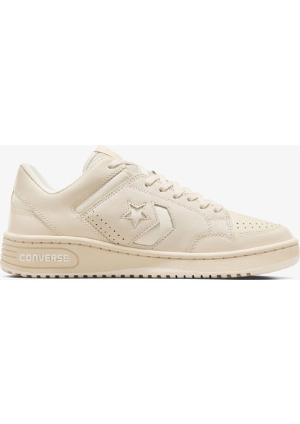 Weapon Unisex Krem Deri Sneaker