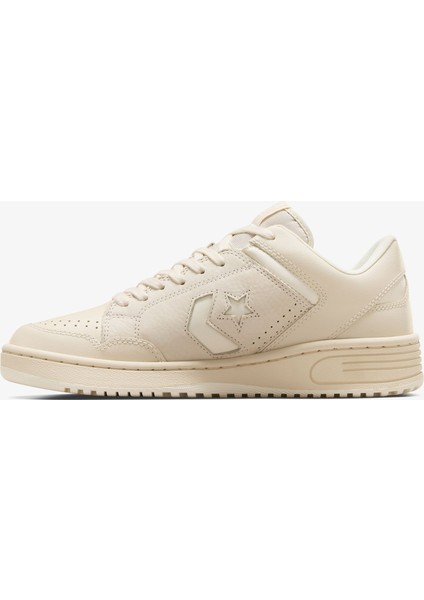 Weapon Unisex Krem Deri Sneaker