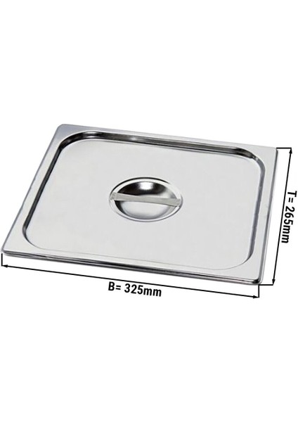 Gastronom Kapak 1/2 Gri / Tek Ebat