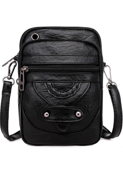 Kadın Tek Omuz Vintage Kapaklı Crossbody Çanta (Yurt Dışından)