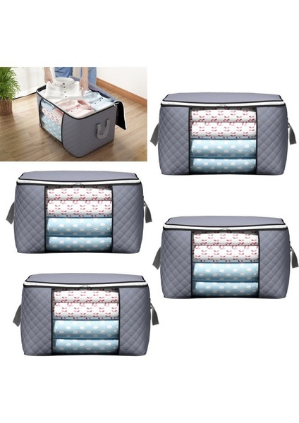 4 Parça Neme Dayanıklı Kıyafet Saklama Çantası (Yurt Dışından)