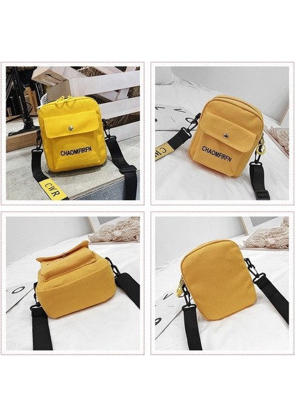 Çapraz Çanta Çifti Kanvas Küçük Kare Omuz Çantası (Yurt Dışından) indirimleri