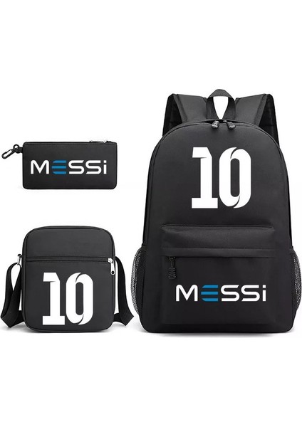 Lionel Messi 10 Sırt Çantası 3'lü Set Unisex, Kalem Çantası 2023 (Yurt Dışından)