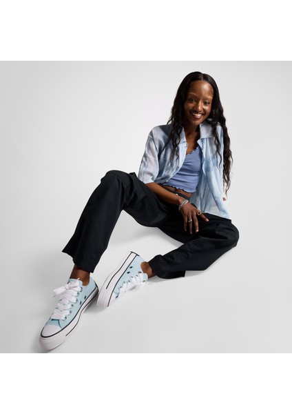 Chuck Taylor All Star Lift Kadın Mavi Platform Sneaker fırsatları