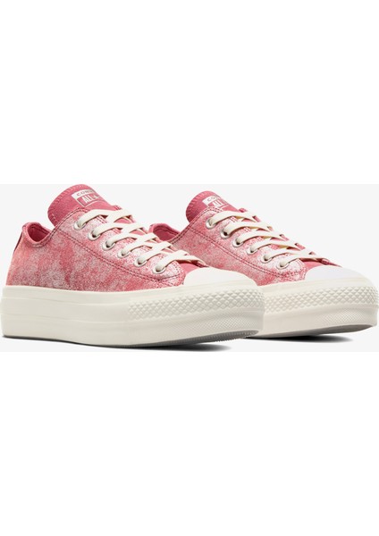 Chuck Taylor All Star Lift Kadın Pembe Süet Platform Sneaker fiyatları