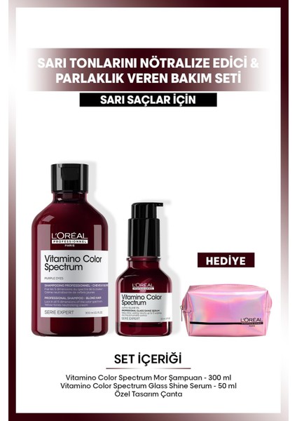 Sarı Saçlar Için Ton Dengeleyici ve Parlaklık Veren Bakım Seti