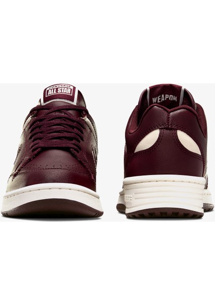 Cons Weapon Unisex Bordo Deri Sneaker