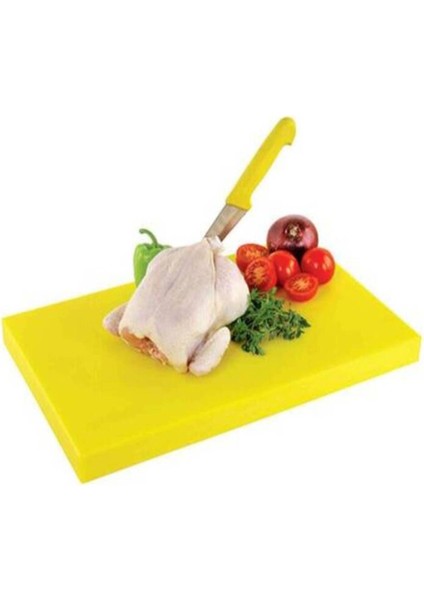 Sarı Polietilen Kesme Tahtası 25*40*4 Sarı / Tek Ebat
