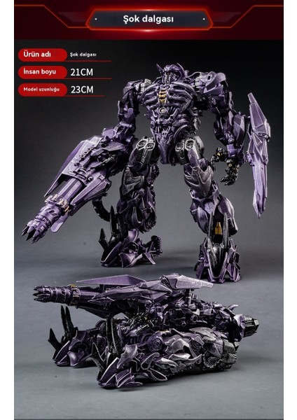 Şok Dalgası Optimus Gelgit Oyun Ayağı Parçası Alaşım Sürümü Çocuk Trafo Oyuncak Robot King Kong Model Şekil (Yurt Dışından)