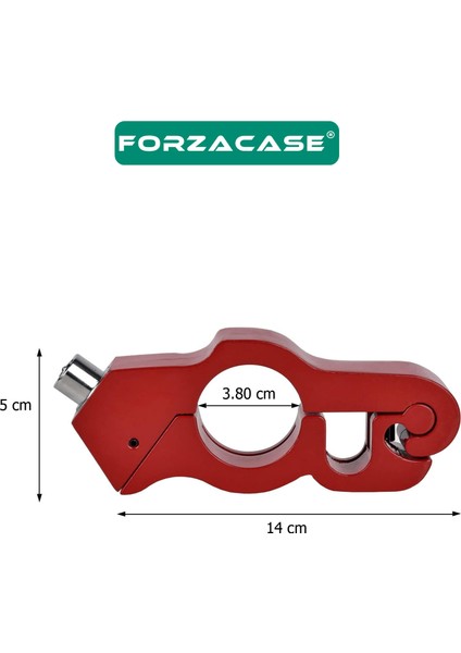 Universal Metal Motosiklet Kilidi 2 Anahtarlı Gidon ve Fren Kilit - FC1002 fiyatları
